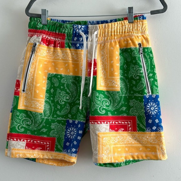 maison article Other - 🛍️ Maison Article, Men’s Size Medium Paisley Patchwork Drawstring Shorts